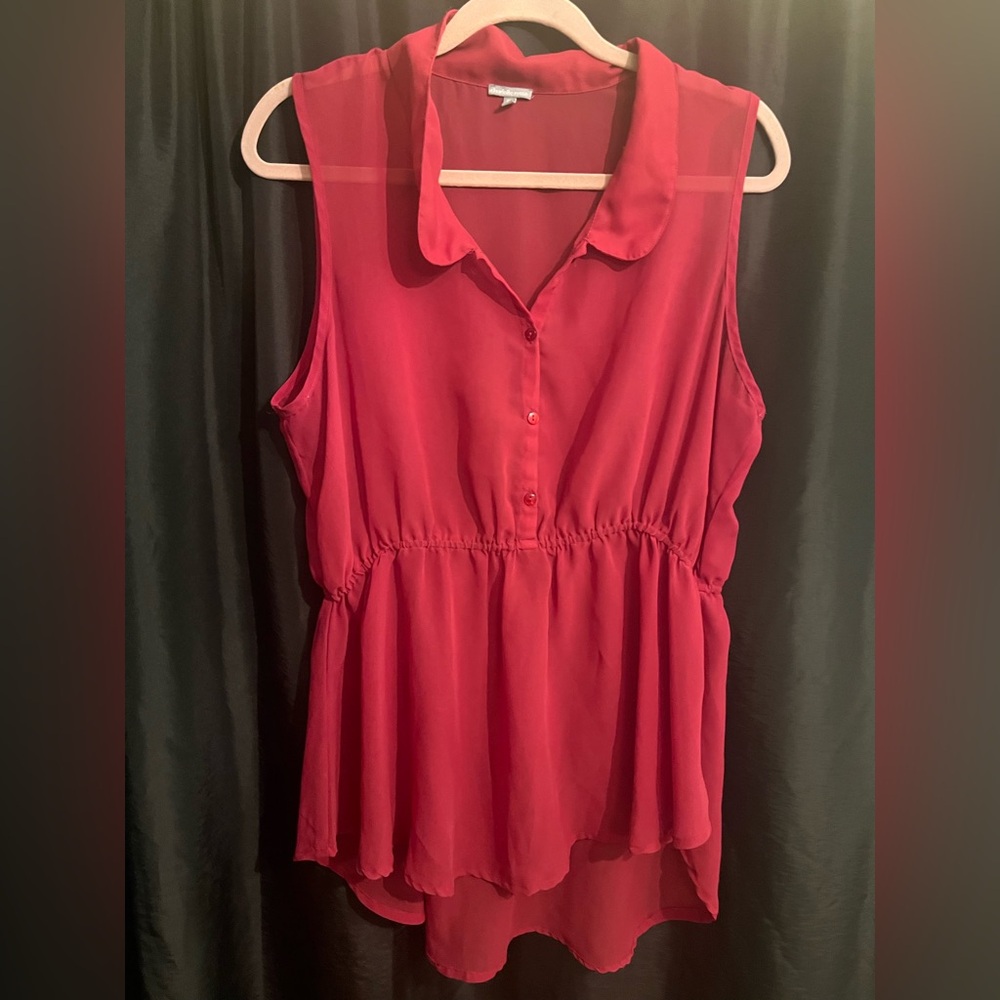 Burgundy Charlotte Russe Blouse